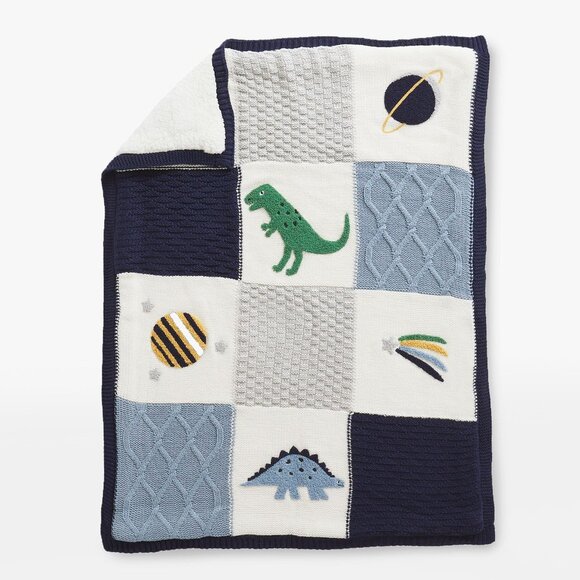 Pottery Barn Kids Other - Pottery Barn Kids Dino Heirloom Baby Blanket